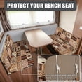 thumbnail image 6 of SCRAWLGOD 6 Pcs RV Dinette Seat Covers Elastic Camper Couch Cushion Cover Pet Friendly Camper Interior Decor for Travel Trailer Motorhome, Southwestern Aztec Brown Beige, 6 of 8