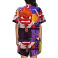 thumbnail image 3 of Saiise inside out 2 Pajamas Sets for Women Soft Short-Sleeved Pjs with Lounge Shorts Two Piece Sleepwear S-4XL, 3 of 7
