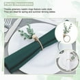 thumbnail image 6 of GoXteam Napkin Rings Set of 6, Farmhouse Napkin Rings, Eucalyptus Wooden Napkin Rings, Boho Green Leaf Napkin Rings for Spring Summer, Thanksgiving Christmas, Wedding Table Decor, 6 of 7