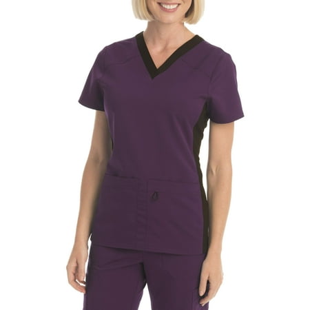 

Scrubstar Women s Premium Collection Flexible V-Neck Scrub Top XXL - Color: Eggplant