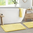 thumbnail image 6 of Clara Clark Set of 2 Absorbent Memory Foam Bath Mat Bathroom Rugs, 20x32 inch Bath Rugs, Mellow Yellow, 6 of 6