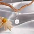 thumbnail image 3 of AUNOOL Disc Initial Necklaces for Women S925 Sterling Silver Dainty Round Disc Engraved Initial Necklaces Jewelry Gifts for Women, 3 of 5