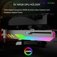 thumbnail image 2 of Desktop Computer Graphics Card Bracket ARGB Aluminum Alloy Video Card Protection Support Frame 5V 3Pin GPU Stand Brace, 2 of 8