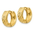 thumbnail image 2 of Primal Gold 14 Karat Yellow Gold 5mm Hinged Hoop Earrings, 2 of 4
