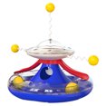 thumbnail image 2 of Flmtop Cats Toy Rotating Interaction ABS Pet Kitten Turntable Toy for Pet Accessories Blue, 2 of 9