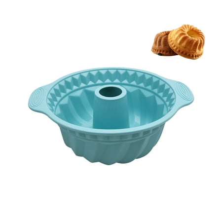 

Hapeisy 9.5 in Silicone Cake Pan Non-stick Bundt Pan with Sturdy Handle Cake Baking Molds for Bundt Cakes Perfect Bakeware for Cake Jello Gelatin Bread Para Gelatinas