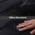 thumbnail image 5 of Buganda Memory Foam Bath Mats Soft Absorbent Bathroom Rugs 17" x 47", Black, 5 of 9