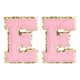 thumbnail image 1 of Parches de letras de chenilla Uxcell 2.2" autoadhesivos letra E parche bordado para reparación de ropa (Rosa, paquete de 2), 1 of 6