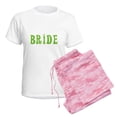 thumbnail image 6 of CafePress - Bride Green Text Women's Light Pajamas - Women's Short Sleeve Print T-Shirt and Pants Light Cotton Pajama Set, 6 of 7