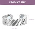 thumbnail image 3 of EeaseCA 2Pcs Magnetic Therapy Ring Lymphatic Drainage Ring Loadstone Finger Loop Lymphatic Finger Ring, 3 of 8
