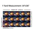 thumbnail image 3 of Feelyou Boys Outer Space Fabric by the Yard 1 Yard, Psychedelic Saturn Planet Sewing Fabric, Track Line Home Decor Fabric by the Yard, Super Cozy Room Decor, 3 of 6