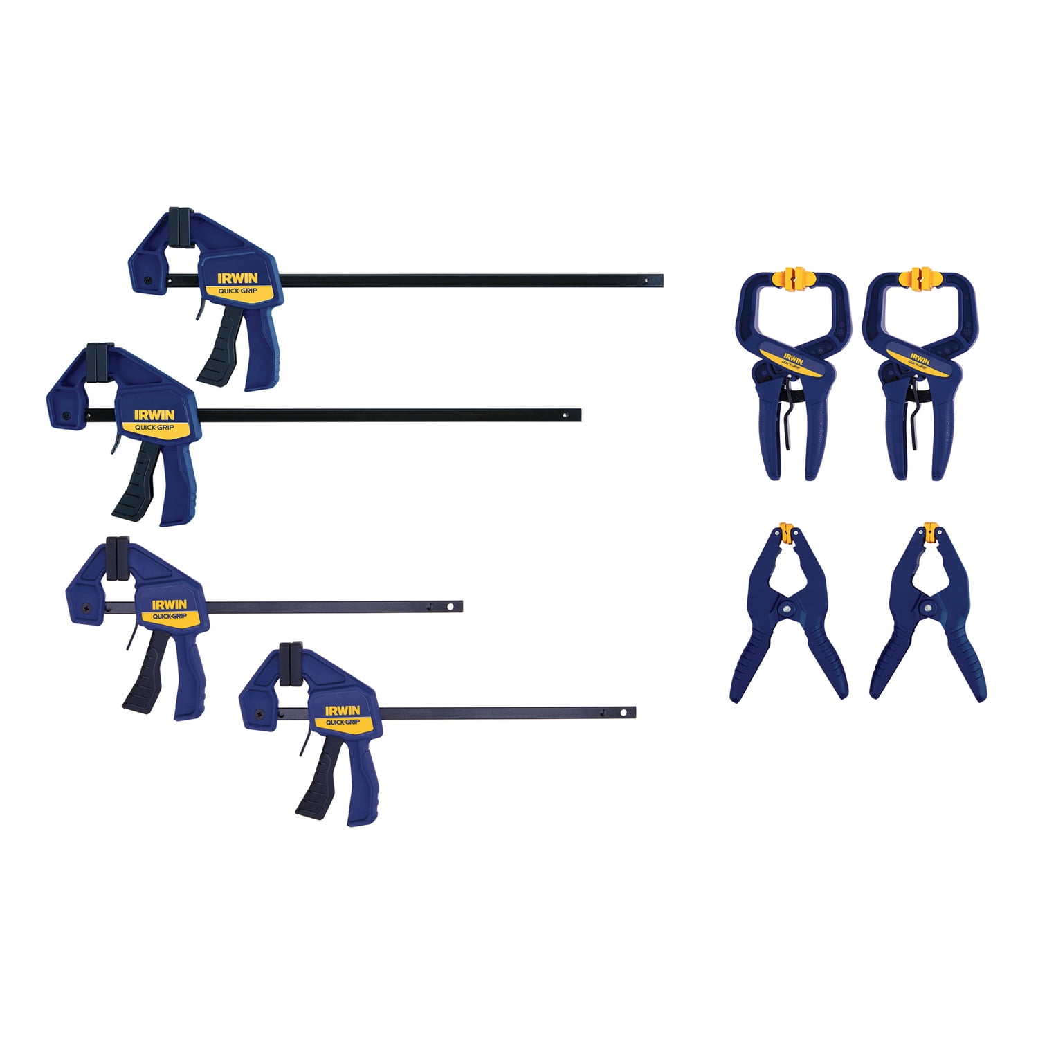 IRWIN QUICK-GRIP 8-Piece Clamp Set for Woodworking