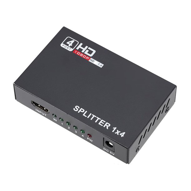 Divisor De Interfaz Multimedia De Alta Definición Divisor De 1 A 4 Puertos Múltiples Para Reproducciones De 1080P Cateissary EL009409-00