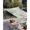 thumbnail image 3 of Sun Shade Sail 8x10Ft Sage Green and Grey Geometric Abstract 3D Art Uv Block Sunshade Canopy Outdoor Shade Cover Rectangle Shade Cloth For Patio Garden Yard Deck Pergola, 3 of 6