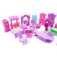 thumbnail image 2 of Juego de casa de muñecas de 22 Uds., muebles de plástico, habitaciones en miniatura, juguetes para juego de imitación para bebés y niños, 2 of 6