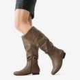thumbnail image 6 of BURUDANI Women's Knee High Pull On Riding Boots, Wide Calf Available, 6 of 7