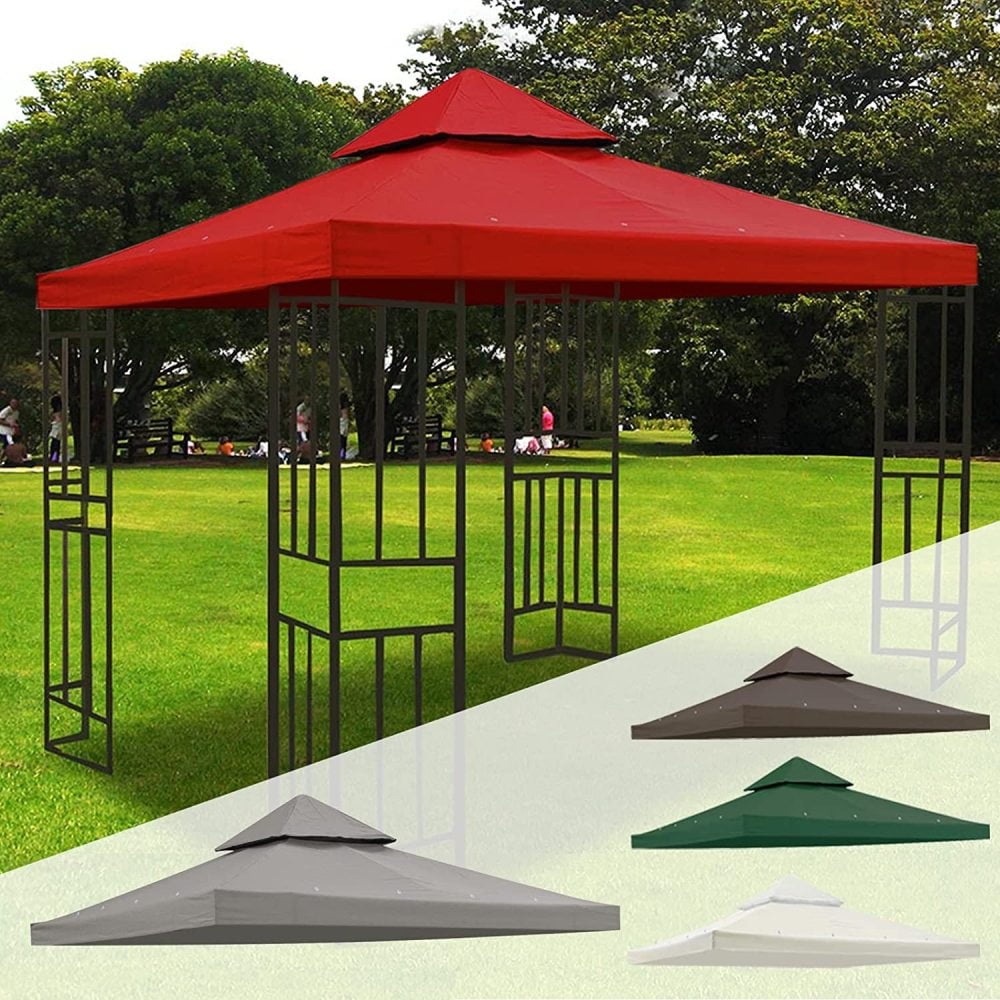 8x8 Canopy Replacement top for 2 Tier Gazebo Canopy Replacement Cover UV30 for Outdoor Patio
