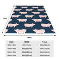 thumbnail image 3 of Sikiie Pig 1 Ultra-Soft Micro flannel Blanket Luxury All Seasons Warm Blanket for Bedding Sofa and Travel (4 sizes)-80"x60", 3 of 7