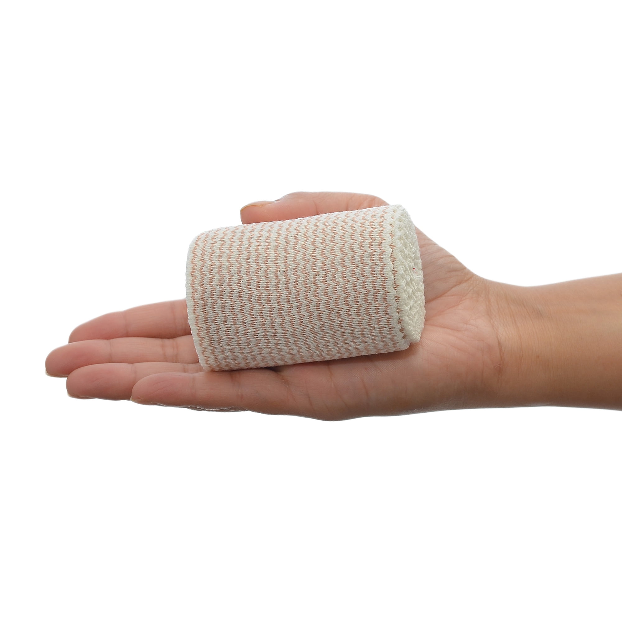 Dealmed Elastic Bandage Wrap 3" with Self Closure, Stretched Compression (50 Rolls/Case)