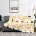 thumbnail image 2 of Balery Banana With Leaves Manta de Franela con Dibujo, Lujo Ultra Suave y Cálido, Antipelusa y Resistente a las Arrugas para Cama, Sofá, Camping -80"x60", 2 of 6