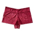 thumbnail image 4 of Blmnix Women Panties Plus Size Boyshort Hipster Panties Boxers Red Lace Panties Cotton Underwear for Women Seamless,XXXXL, 4 of 5