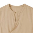 thumbnail image 5 of TaTaai Mens Linen Like Sleeveless Vest Stand Collar Button Up Retro Breathable Quick Dry for Running Cycling Hiking Outdoor Gift, 5 of 6