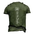 thumbnail image 3 of Men’s Short Sleeve Graphic T Shirt Crewneck Casual Top 250 Years We The People 1776 2026 Flag Print Tee Army Green 3XL, 3 of 3