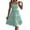 Green, variant on Dresses for Women Solid Color Sleeveless Spaghetti Strap Backless Layered Pleated Dress Navy S