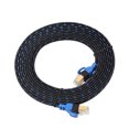 thumbnail image 1 of Inteprter 10Gbps Cat7 Red LAN PVC plano Internet Cable Ethernet Cable Línea alámbrica PC Enrutador inalámbrico NAS Cables de audio/vídeo TYPE5 5M, 1 of 6