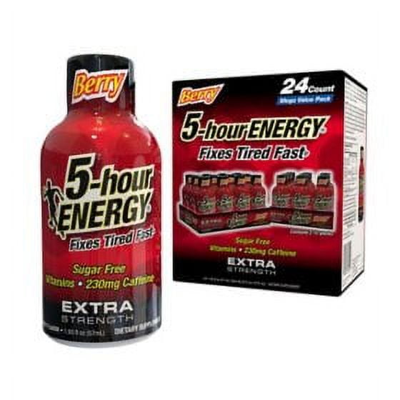 5-hour ENERGY Shot, Extra Strength, Berry 1.93 oz., 24 count..pack of 2
