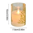 thumbnail image 3 of Honmine LED Electronic Candle Lights, Flameless Battery Operated Pillar Candles, Safe Christmas Holiday Decor for Tabletop Window Centerpiece, 3 of 6