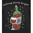 thumbnail image 4 of Old Glory Womens Christmas Making Spirits Bright Long Sleeve T Shirt, 4 of 6