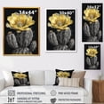 thumbnail image 4 of Designart "Yellow Green Cactus Flower V" Floral Cactus Wall Art Print, 4 of 5