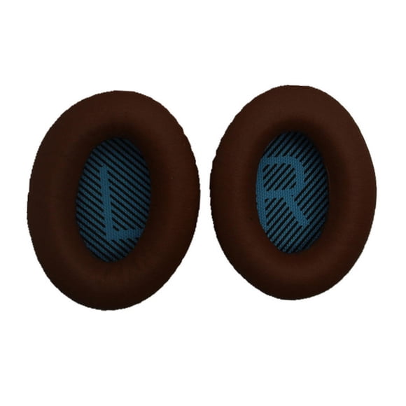 Injueey Almohadillas para los oídos Cojín Auriculares profesionales Protección auditiva Orejeras Piezas de repuesto para auriculares Bose Relojes inteligentes Café+Azul