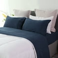 thumbnail image 6 of Marquess 4 Piece Microfiber Navy Blue Queen Bedding Sheet Set, Deep Pocket Bed Sheets, 6 of 8