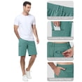 thumbnail image 2 of Men's Athletic Work Golf Shorts Stretch Waistband 4-Pocket Lightweight Quick Dry Casual Hiking Green 2XL, 2 of 7