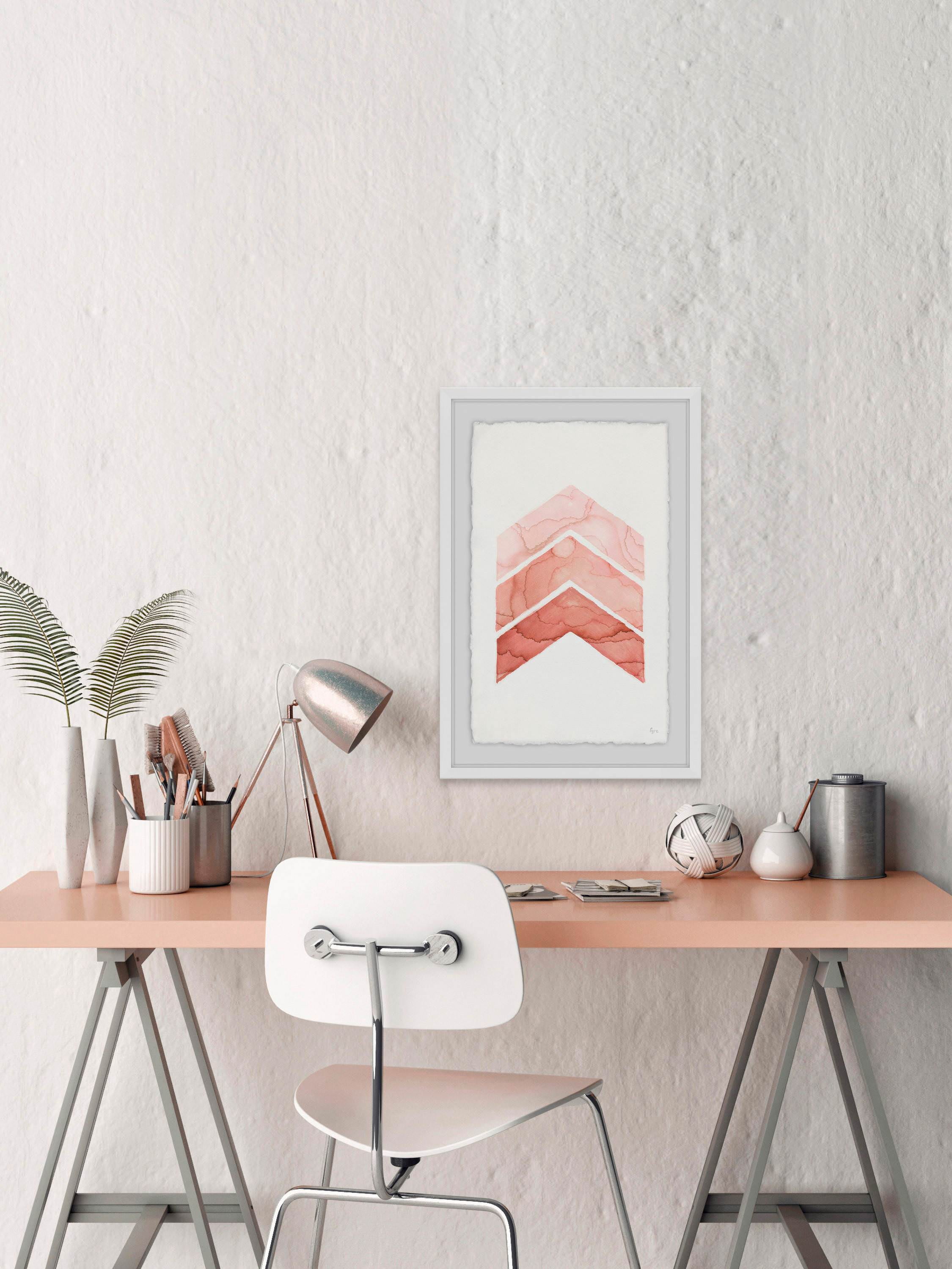 Rose Edges Framed Painting Print