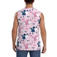 thumbnail image 4 of Daiia Cartoon Poodle Dog Printed Men's Tank Tops,Casual Soft Sleeveless Gym Muscle Shirts Bodybuilding Tee-X-Large, 4 of 8