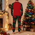thumbnail image 4 of Christmas Pajamas Men Matching,Long Sleeve Pjs for Winter with Elk Pattern Two Piece Sleepwear Big and Tall Loungewear Comfy Nightwear, 4 of 5