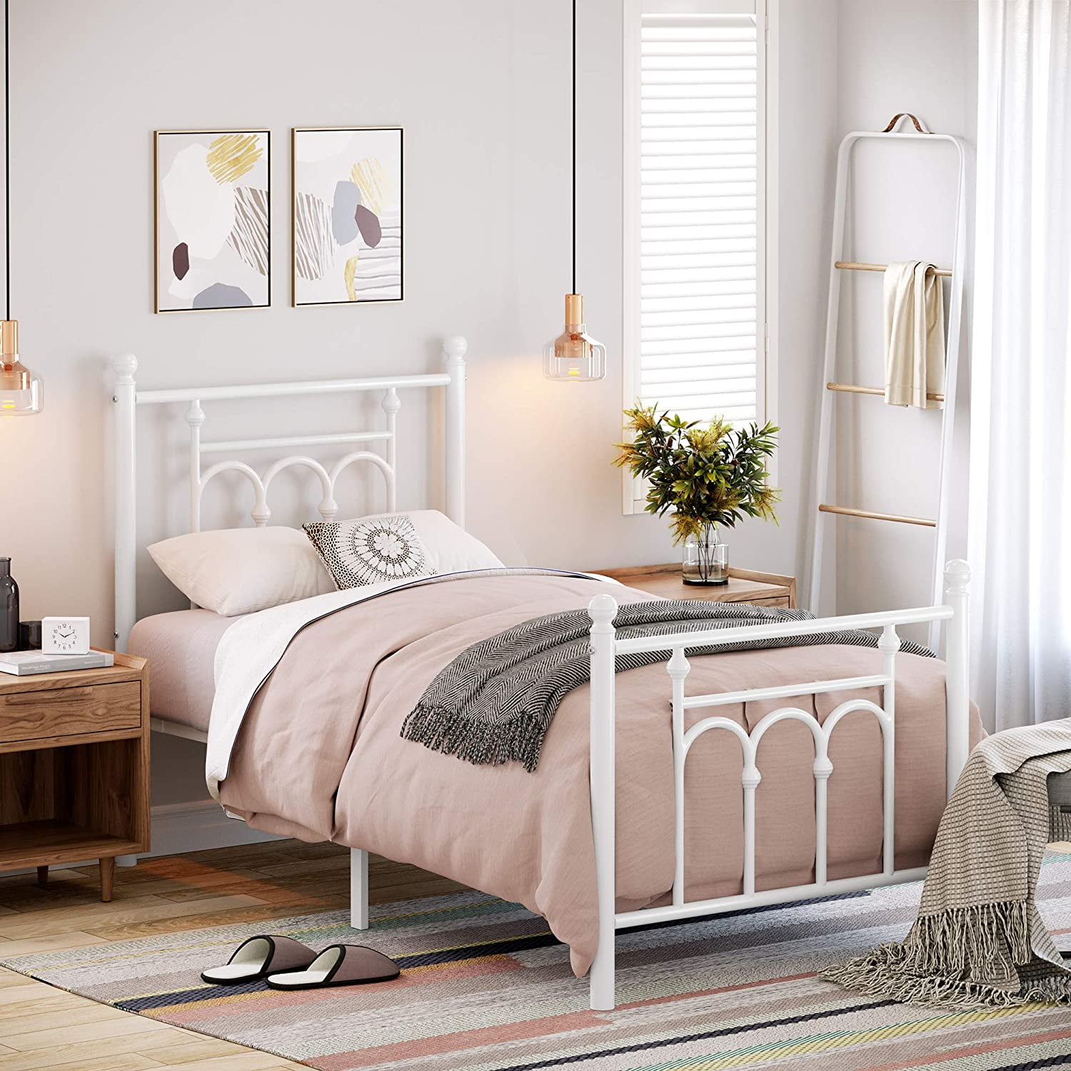 dreams white metal bed frame