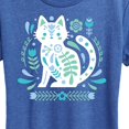 thumbnail image 3 of Instant Message - Scandinavian Cat - Women's Short Sleeve Graphic T-Shirt, 3 of 6