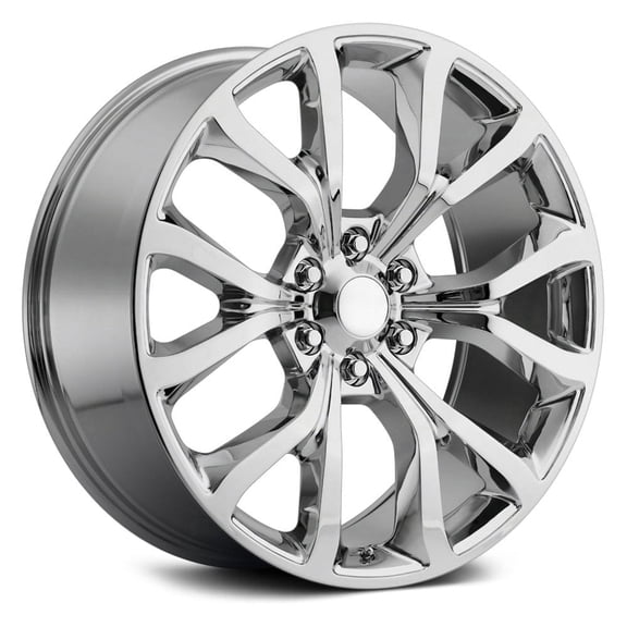 22"x9.5" for Ford Expedition Platinum Replica Wheels FR 52 Chrome (22" x 9.5",  44 Offset, 6x135 Bolt Pattern, 87.1mm Hub)