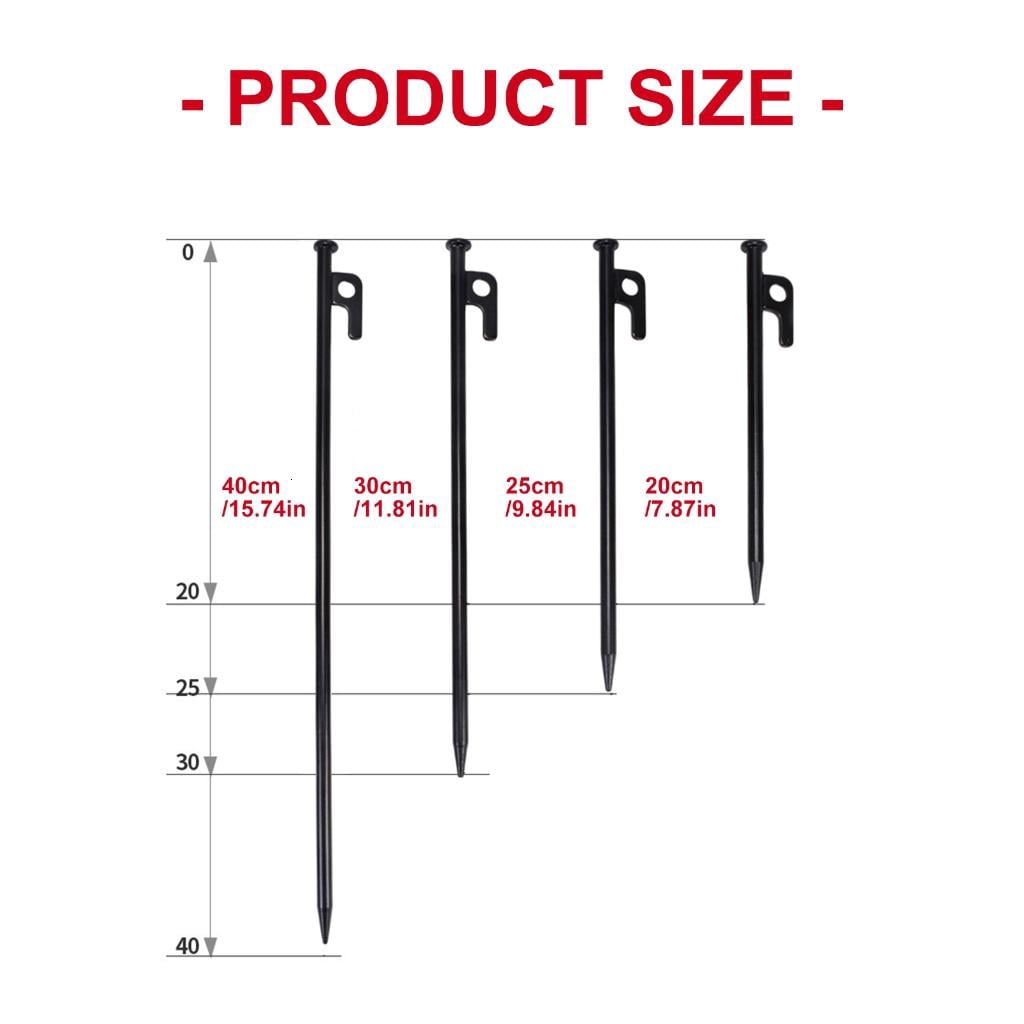 Yihuala Sand Pegs Durability Tent Pegs Multipurpose Tent Anchors Heavy Type Pegs for Fishing Mountaineering and Picnics