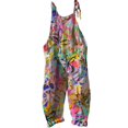 thumbnail image 4 of YUANGUANST Women's Wide Leg Pants Summer Jumpsuits For Women 2025 Printed Casual Sleeveless Comfy Loose Overalls Business Work Casual Pants, 4 of 4