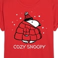 thumbnail image 3 of Peanuts - Cozy Snoopy - Juniors Ideal Flowy Muscle T-Shirt, 3 of 6