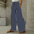thumbnail image 2 of Bixock Summer Women's Clothing,Wide Leg Sweatpants for Women,Pants for Women Print Straight Leg with Pockets Vintage Style Loose Casual Long Pants Soft for Daily Wear Fashion Pants Clothes, 2 of 4