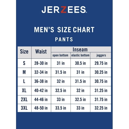 JERZEES - Jerzees Men’s and Big Men’s Fleece Open Bottom Sweatpants, up