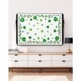 thumbnail image 3 of Outdoor TV Cover 52 to 55 Inch Weatherproof, St. Patrick's Day Waterproof TV Screen Protector for Outside Decor with Zipper and Pocket 52"L x 30"H , Green Shamrock Irish Clover Seasonal, 3 of 7