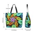 thumbnail image 5 of Naloa Hippie Style Tote Bag for Women Large Capacity Shoulder Bag for College Work Travel Shopping, 5 of 8