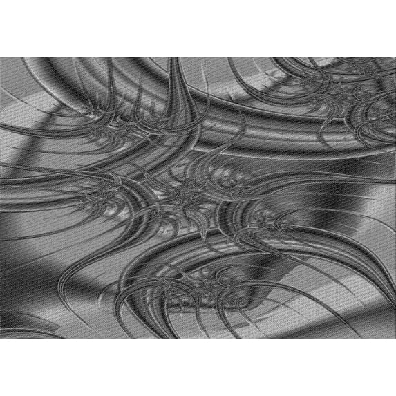 Ahgly Company Machine Washable Indoor Rectangle Transitional Gunmetal Gray Area Rugs, 2' x 5'